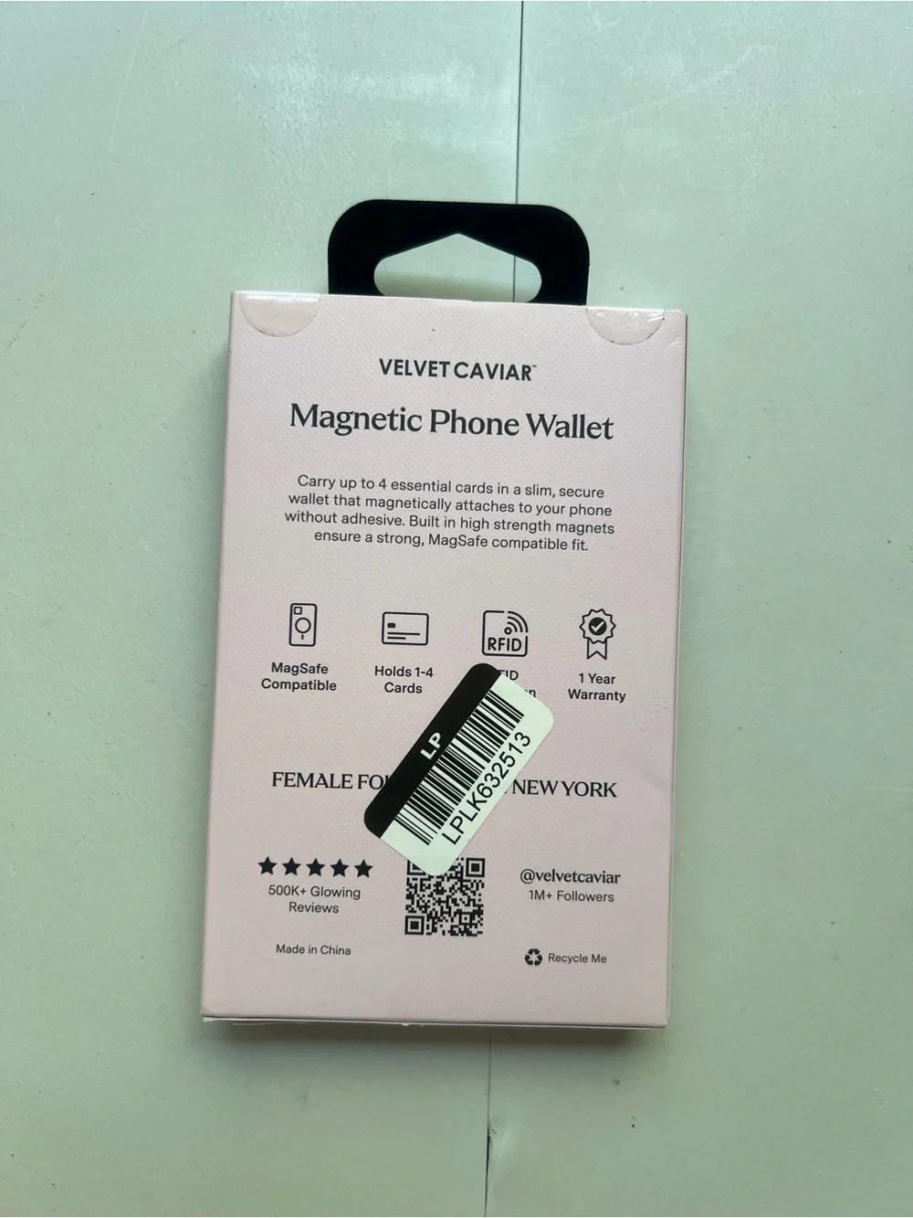 Velvet Caviar MagSafe Wallet - Mocha Vibe Checker